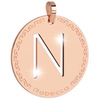 Colgante Rebecca Mujer My World Alphabet in Bronce BWRPRN14 - BWRPRN14